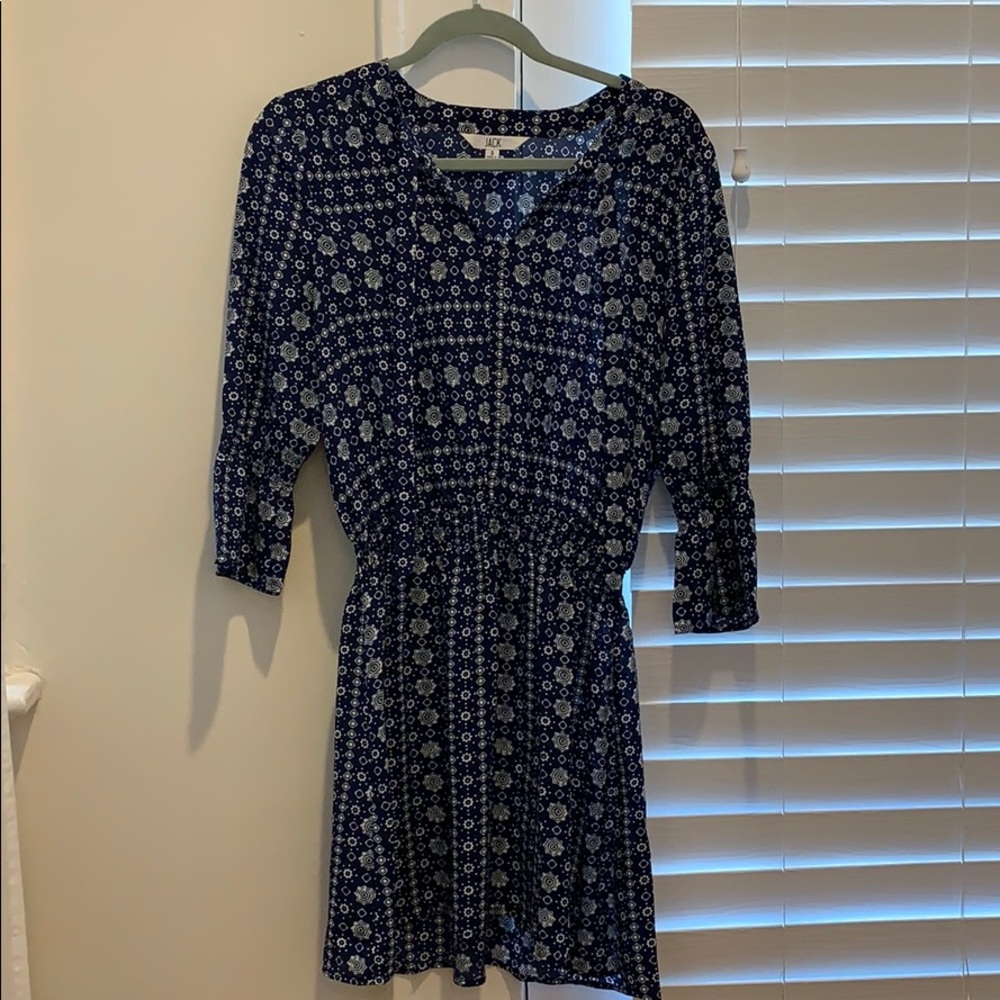 Jack Dress - Navy Blue Pattern